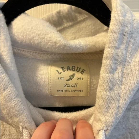 Dartmouth League Cream Hoodie with Logo - Picture 4 of 5